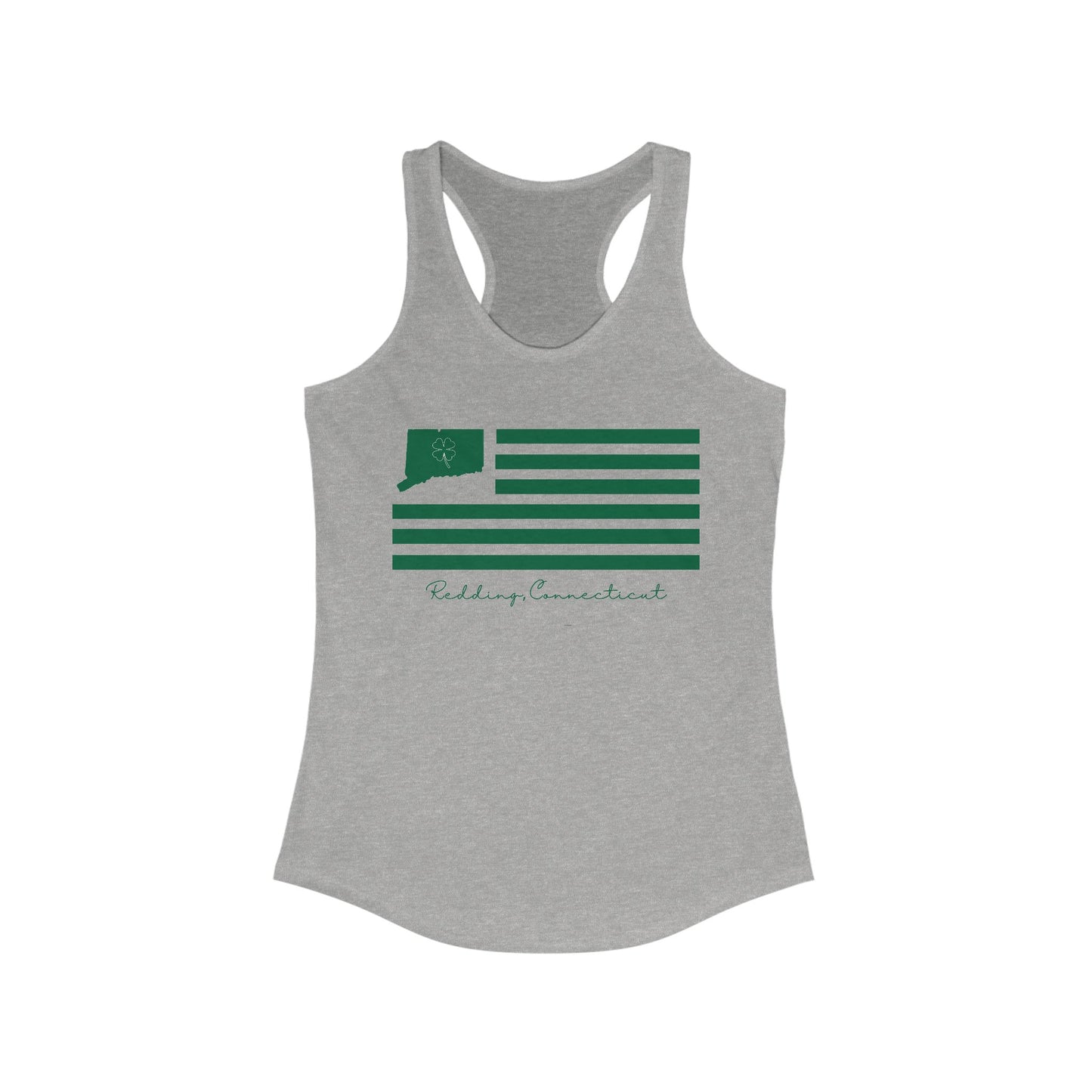 Redding Connecticut St. Patrick’s Day Flag Women's Ideal Racerback Tank Top