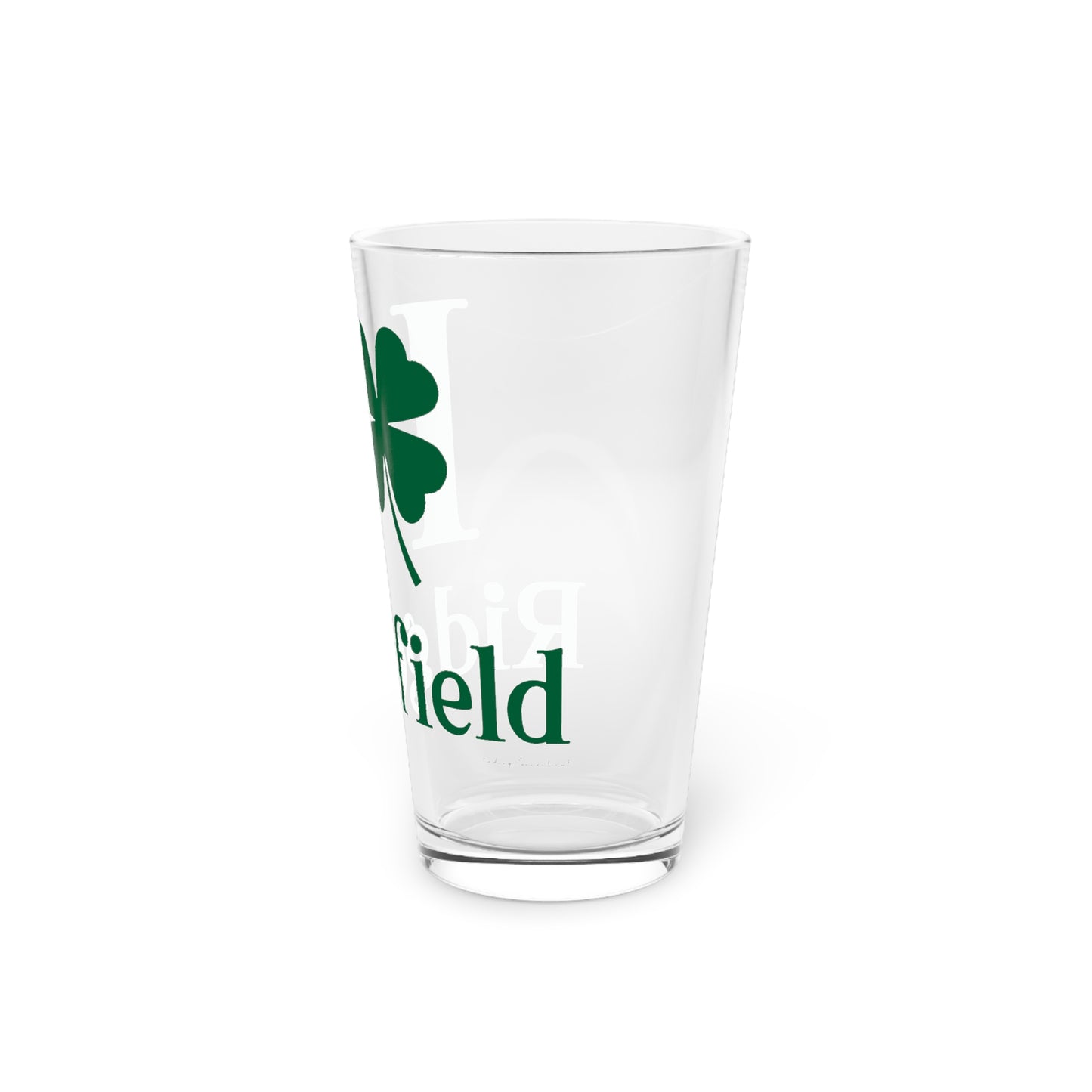 I Clover Ridgefield Pint Glass, 16oz