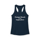 Compo Beach Is My Happy Place Women's Ideal Racerback Tank Top