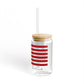 Hampton Connecticut Flag Sipper Glass, 16oz