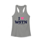 I Heart WSTN Women's Ideal Racerback Tank Top