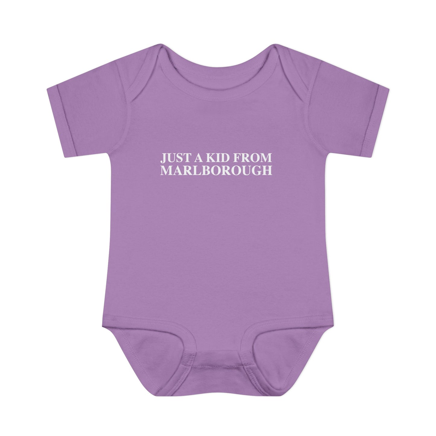 Just a kid from Marlborough Infant Baby Rib Bodysuit