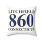 Litchfield 860 Connecticut Polyester Square Pillow