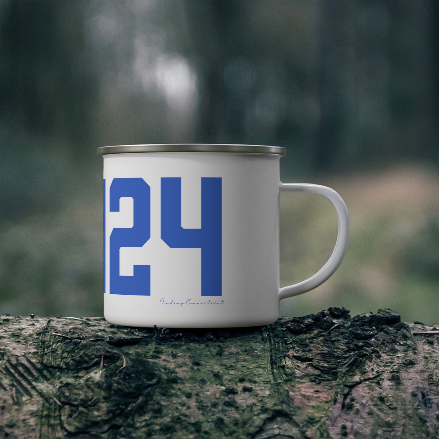 06464 East Hampton Connecticut Zip Code Enamel Camping Mug