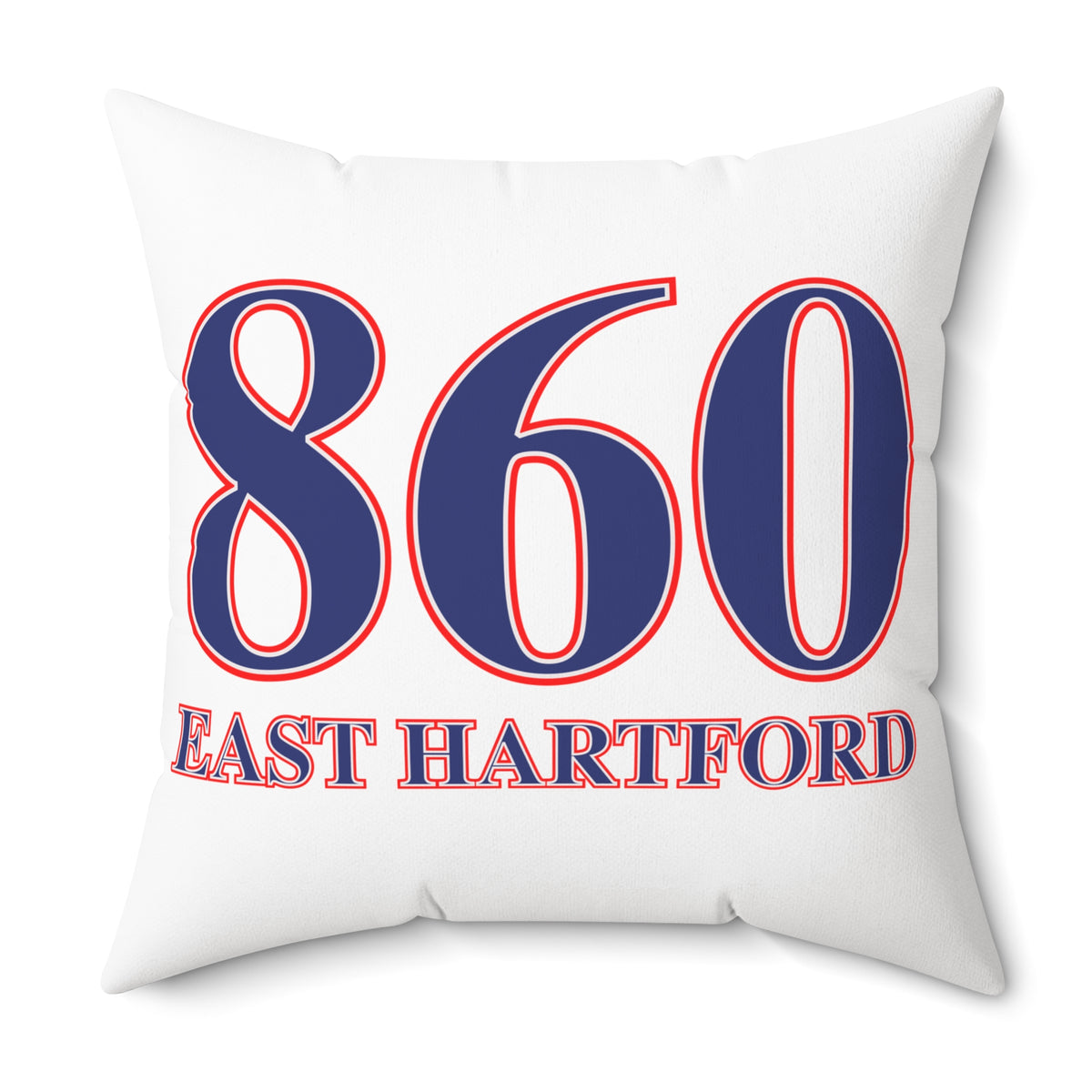 860 East Hartford  Red, White & Blue Spun Polyester Square Pillow