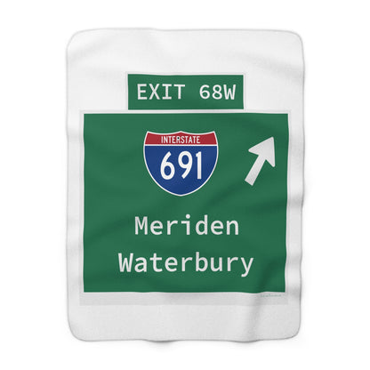 Vintage WCP Exit 68W Sherpa Fleece Blanket