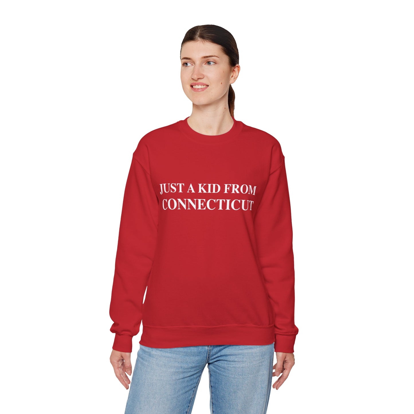 Just a Kid from Connecticut Unisex Heavy Blend™ Crewneck Sweatshirt