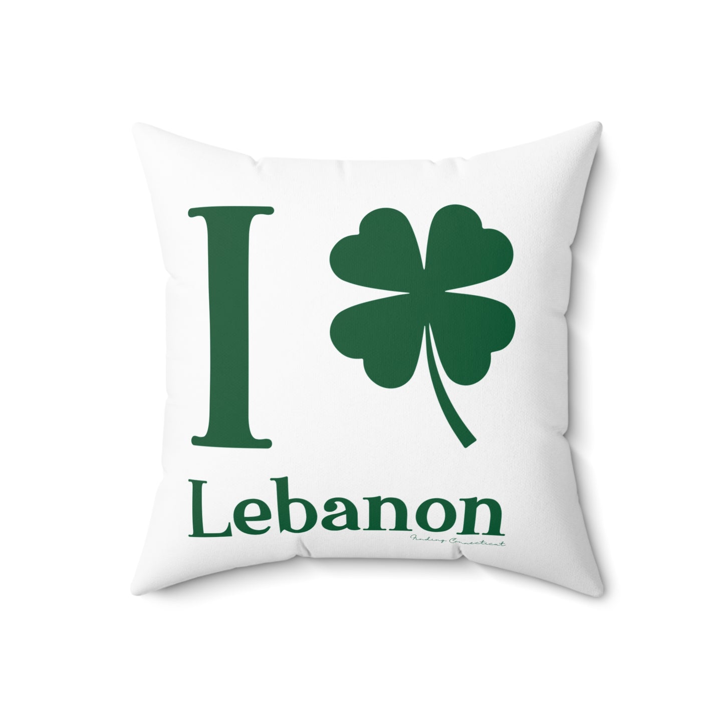 I Clover Lebanon Spun Polyester Square Pillow