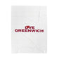 Love Old Greenwich  Velveteen Plush Blanket