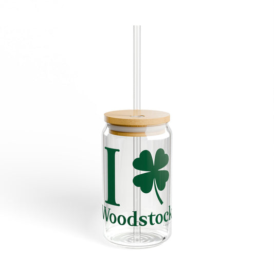 I Clover Woodstock Sipper Glass, 16oz