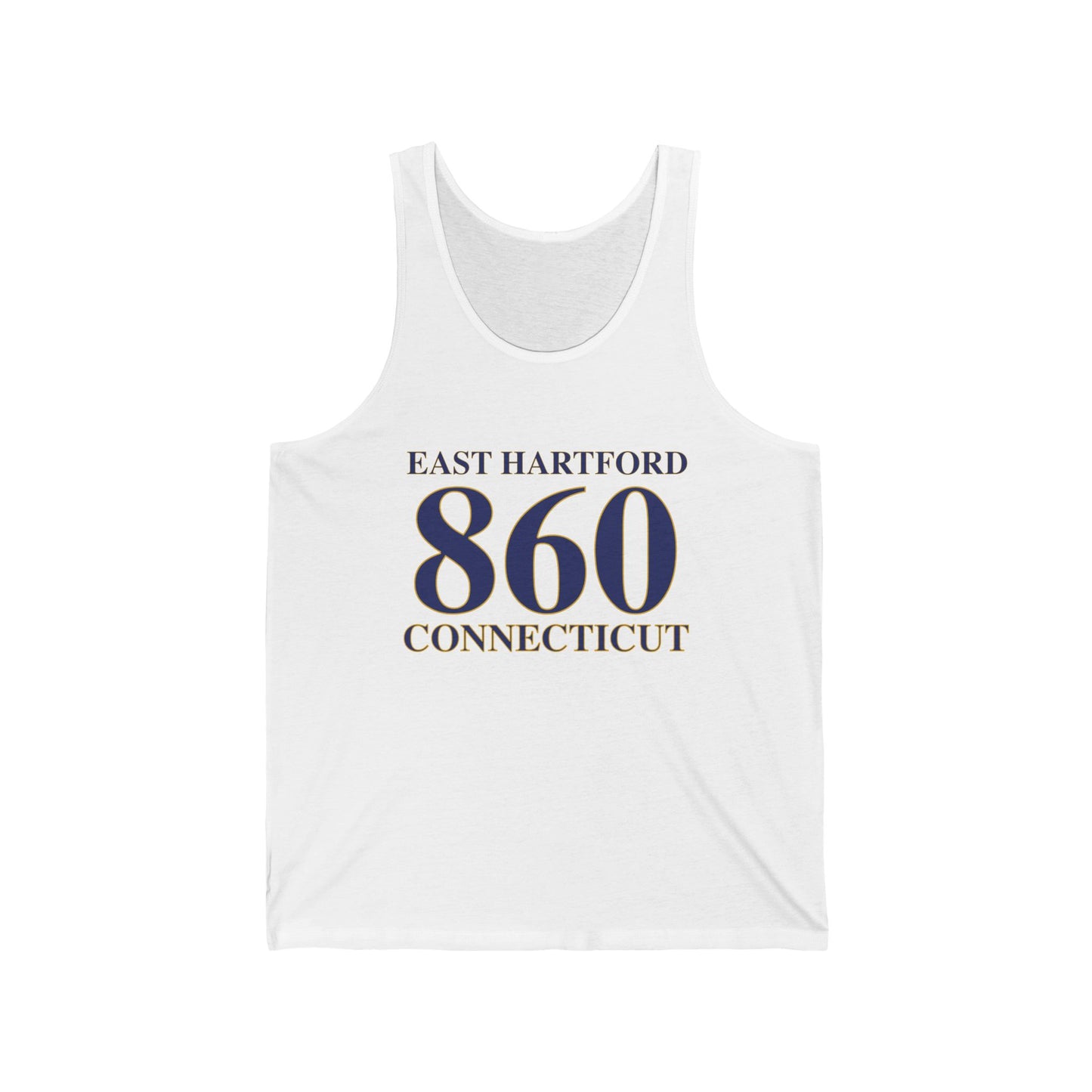 East  Hartford  860 Connecticut Unisex Jersey Tank