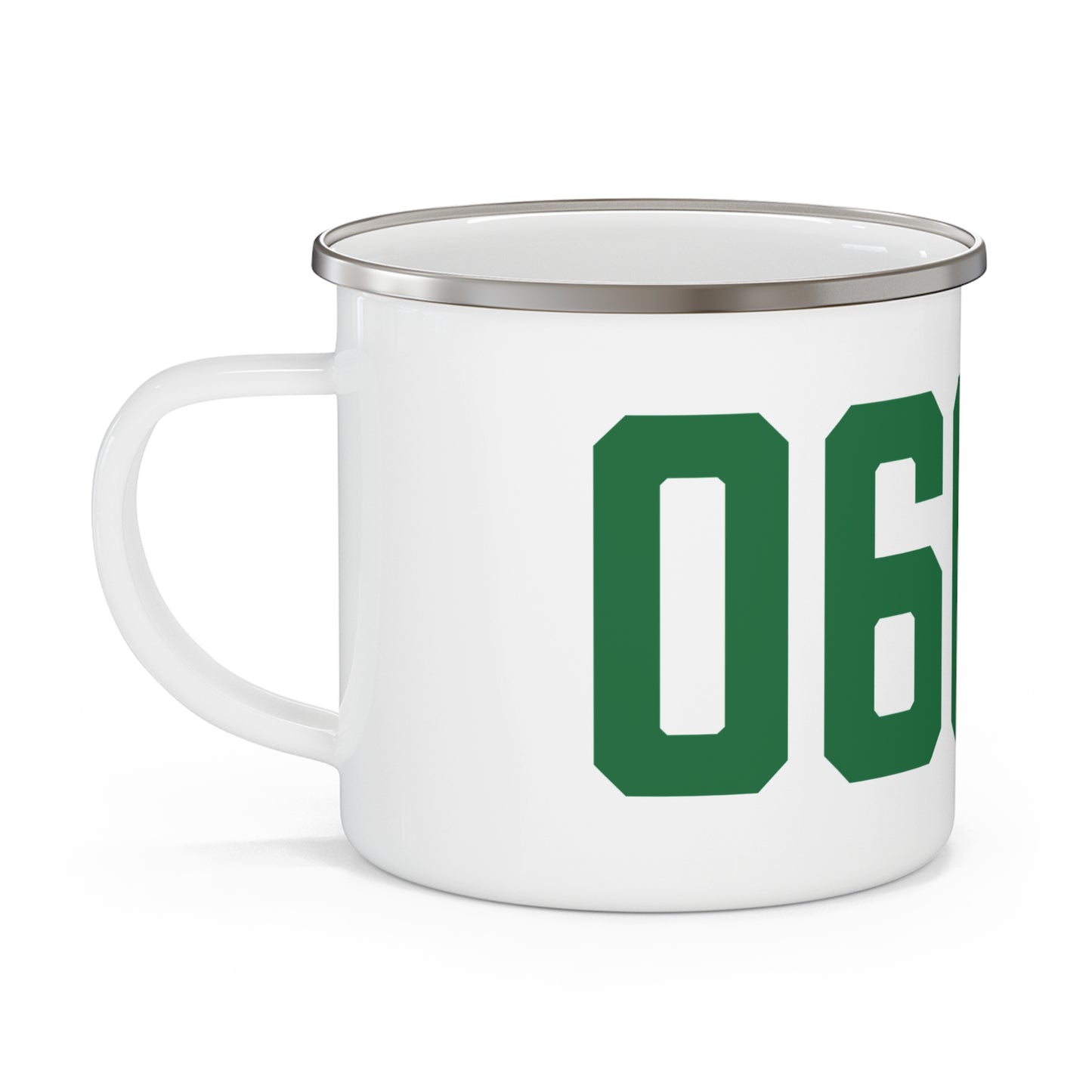 06607 Bridgeport Connecticut Zip Code Enamel Camping Mug