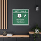 Vintage Merritt Parkway Exit 39 A-B SignMatte Canvas, Stretched, 1.25"