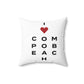 Compo Beach Vision Spun Polyester Square Pillow