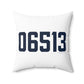 06513 East Haven Connecticut Zip Code Polyester Square Pillow