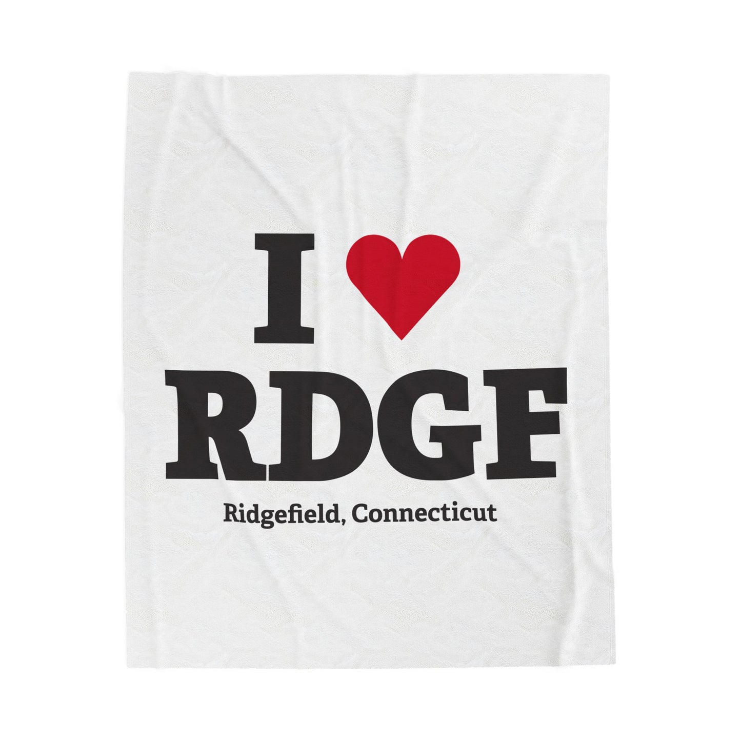 I Heart RDGF Velveteen Plush Blanket