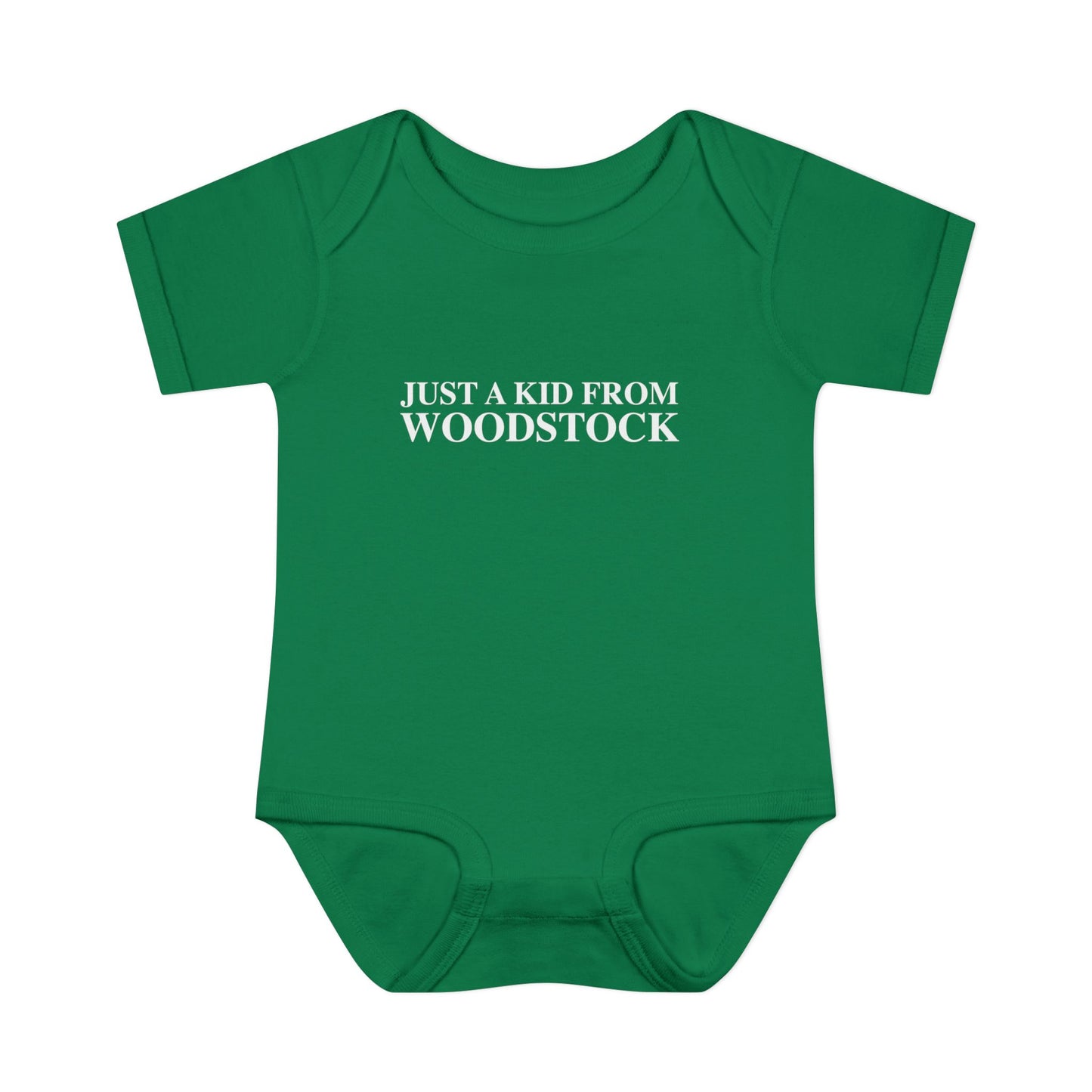 Just a kid from Woodstock Infant Baby Rib Bodysuit