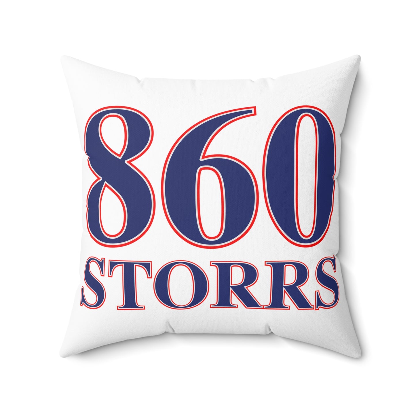 860 Storrs Red, White & Blue Spun Polyester Square Pillow