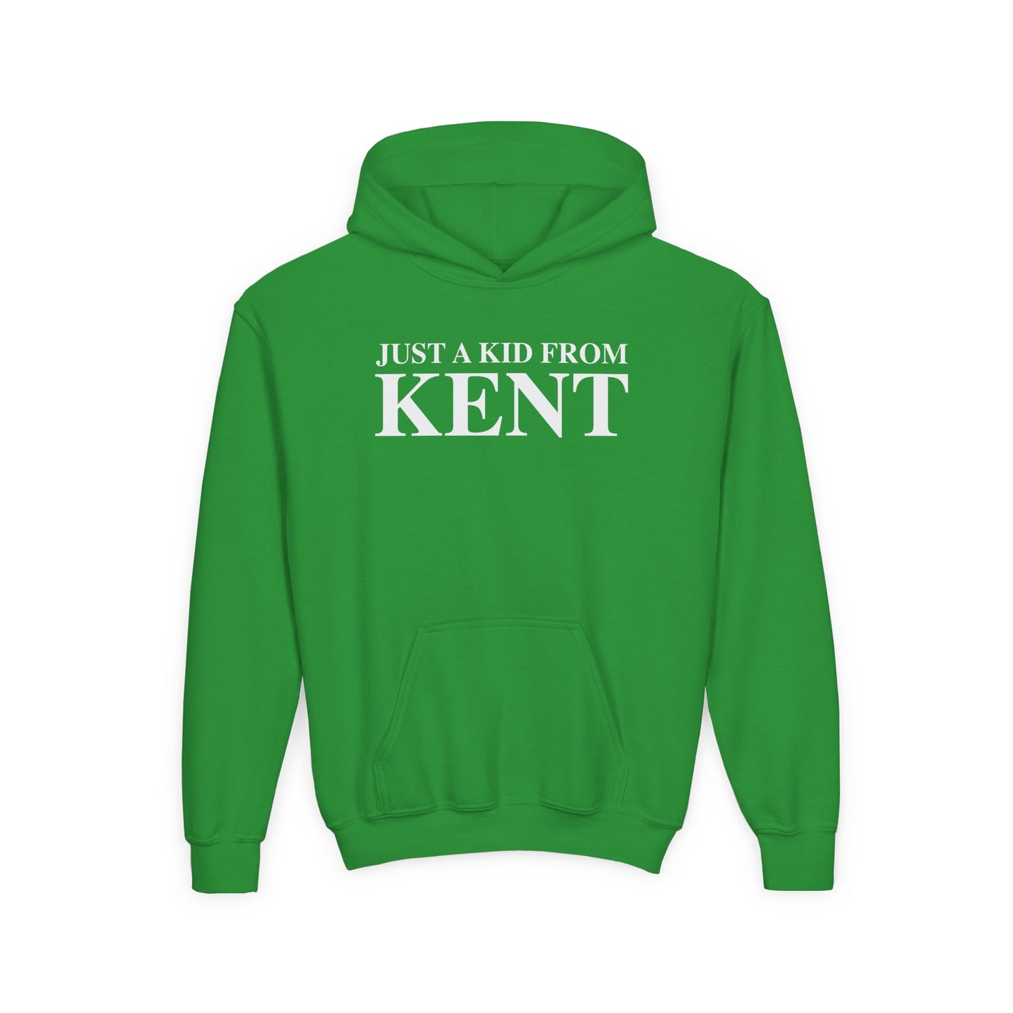 Just a kid from Kent Youth Heavy Blend Hooded Sweatshirt