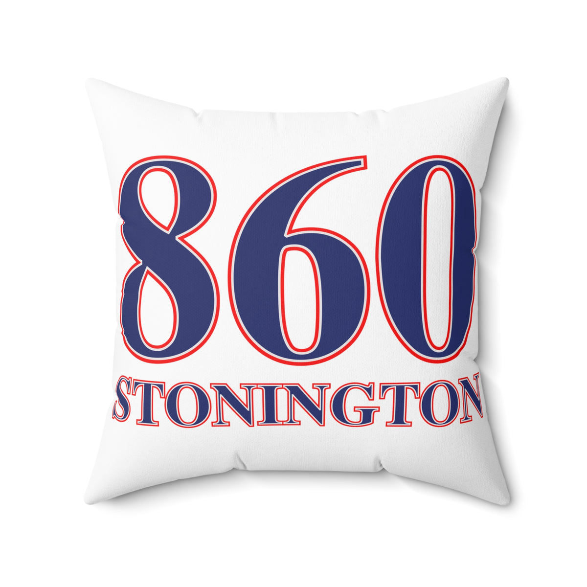 860 Stonington Red, White & Blue Spun Polyester Square Pillow