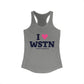 I Heart WSTN Women's Ideal Racerback Tank Top