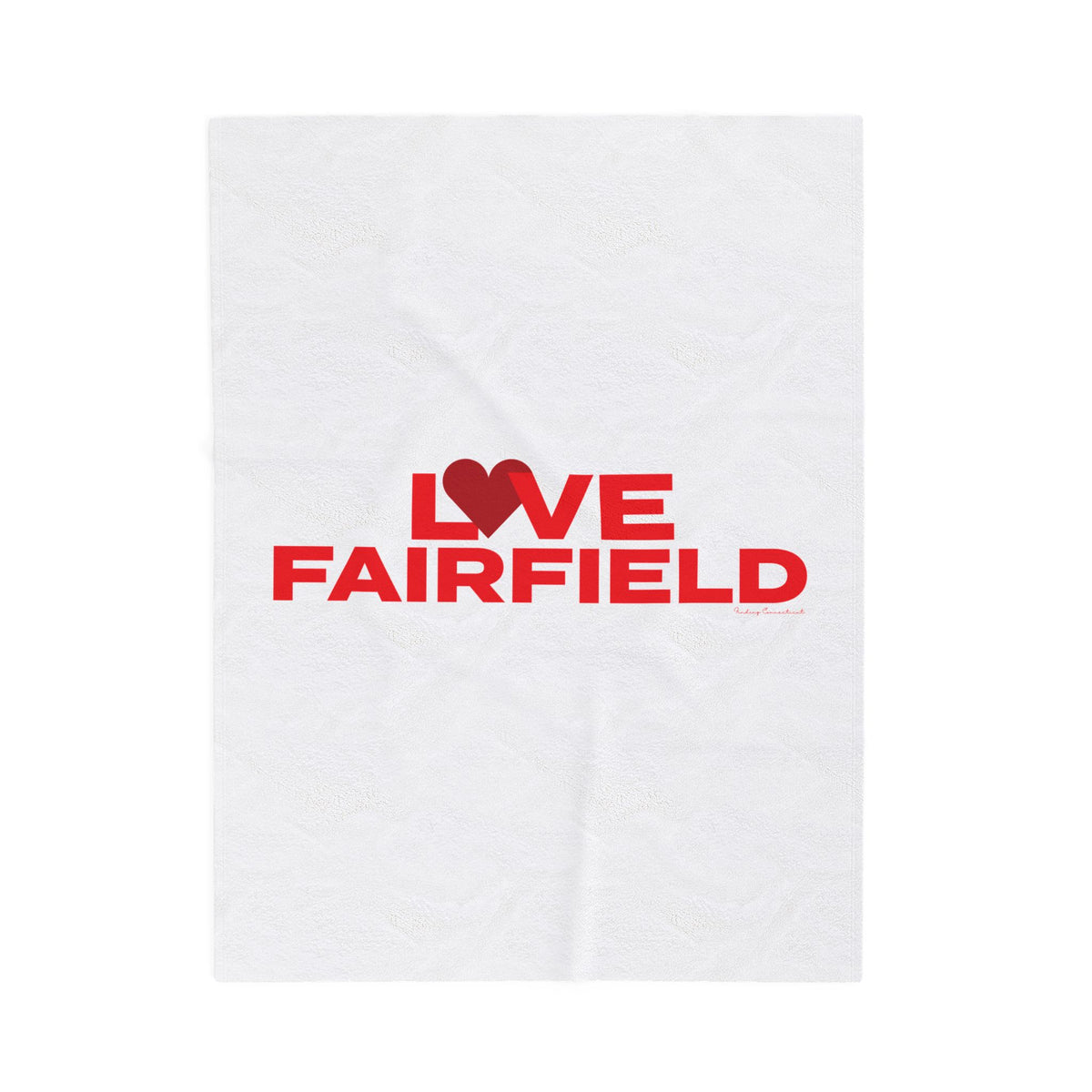 Love Fairfield  Velveteen Plush Blanket