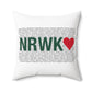 Norwalk Love Spun Polyester Square Pillow