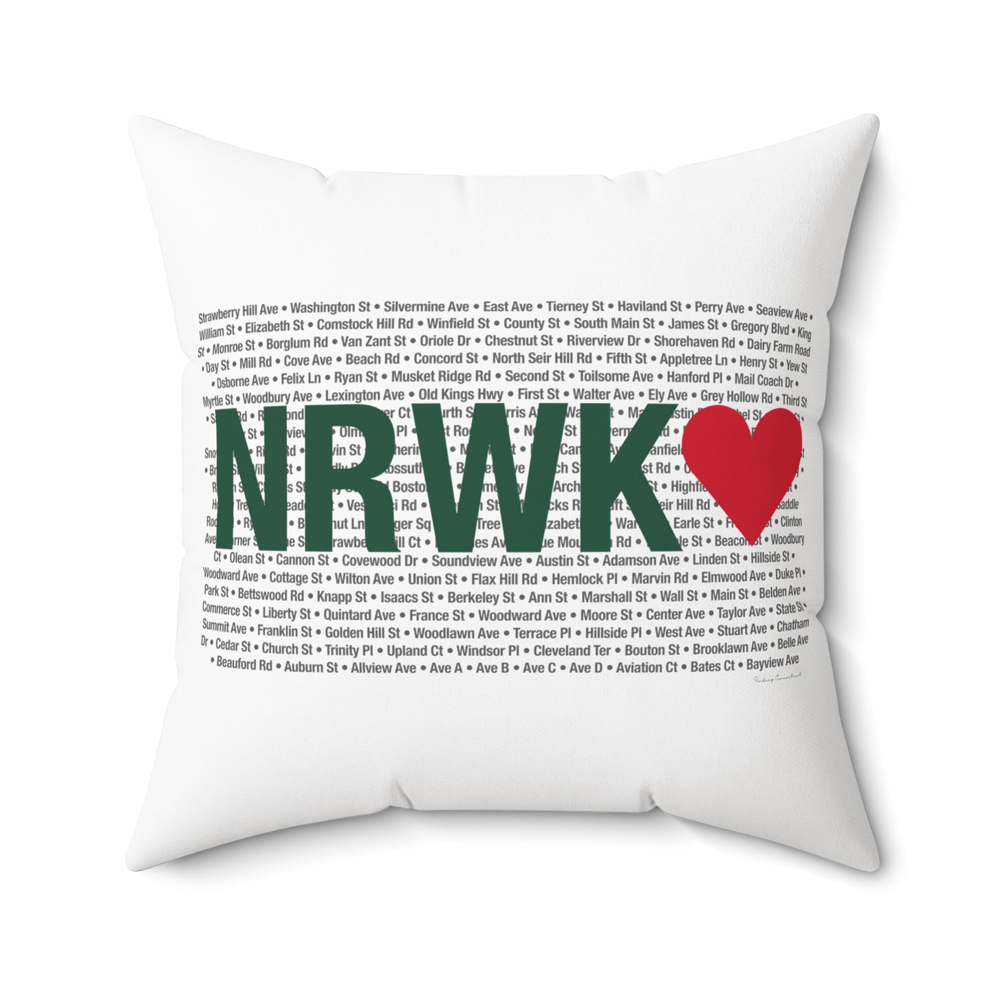 Norwalk Love Spun Polyester Square Pillow