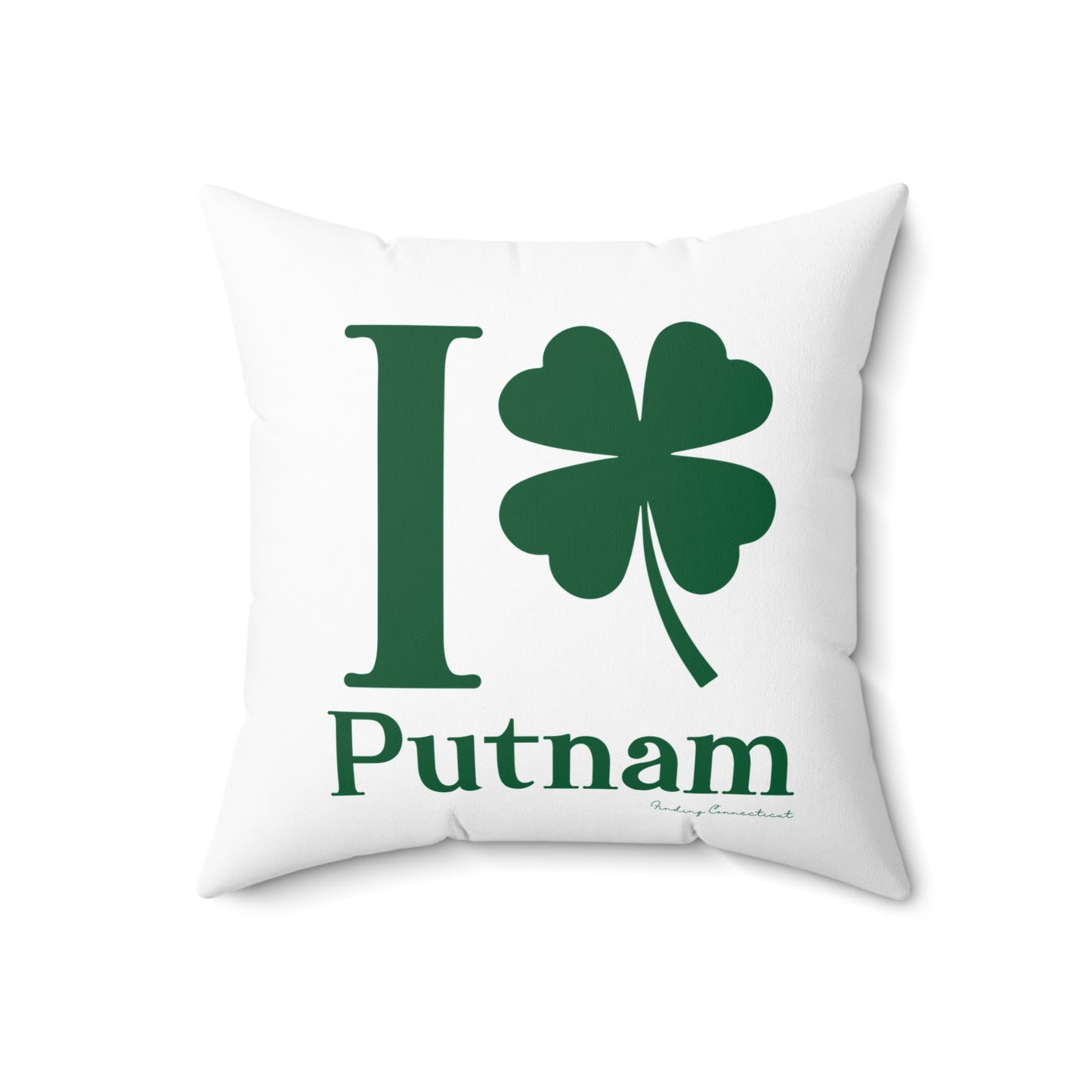 I Clover Putnam Spun Polyester Square Pillow