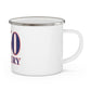 860 Roxbury Red White & Blue Enamel Camping Mug