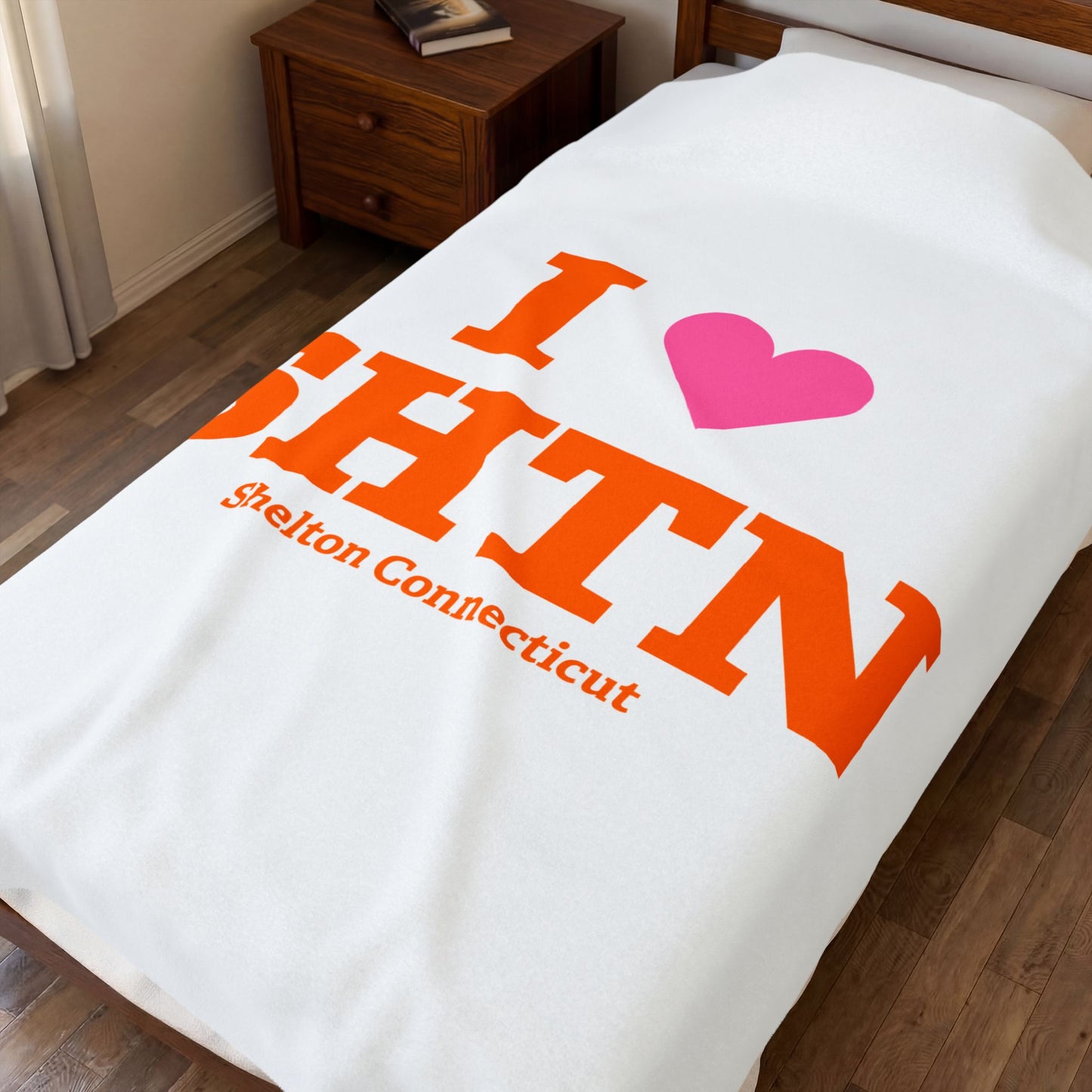 I Heart SHTN Velveteen Plush Blanket