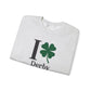 I Clover Derby Unisex Heavy Blend™ Crewneck Sweatshirt