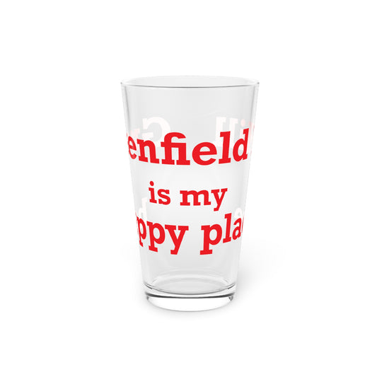 Greenfield Hill is My Happy Place Pint Glass, 16oz