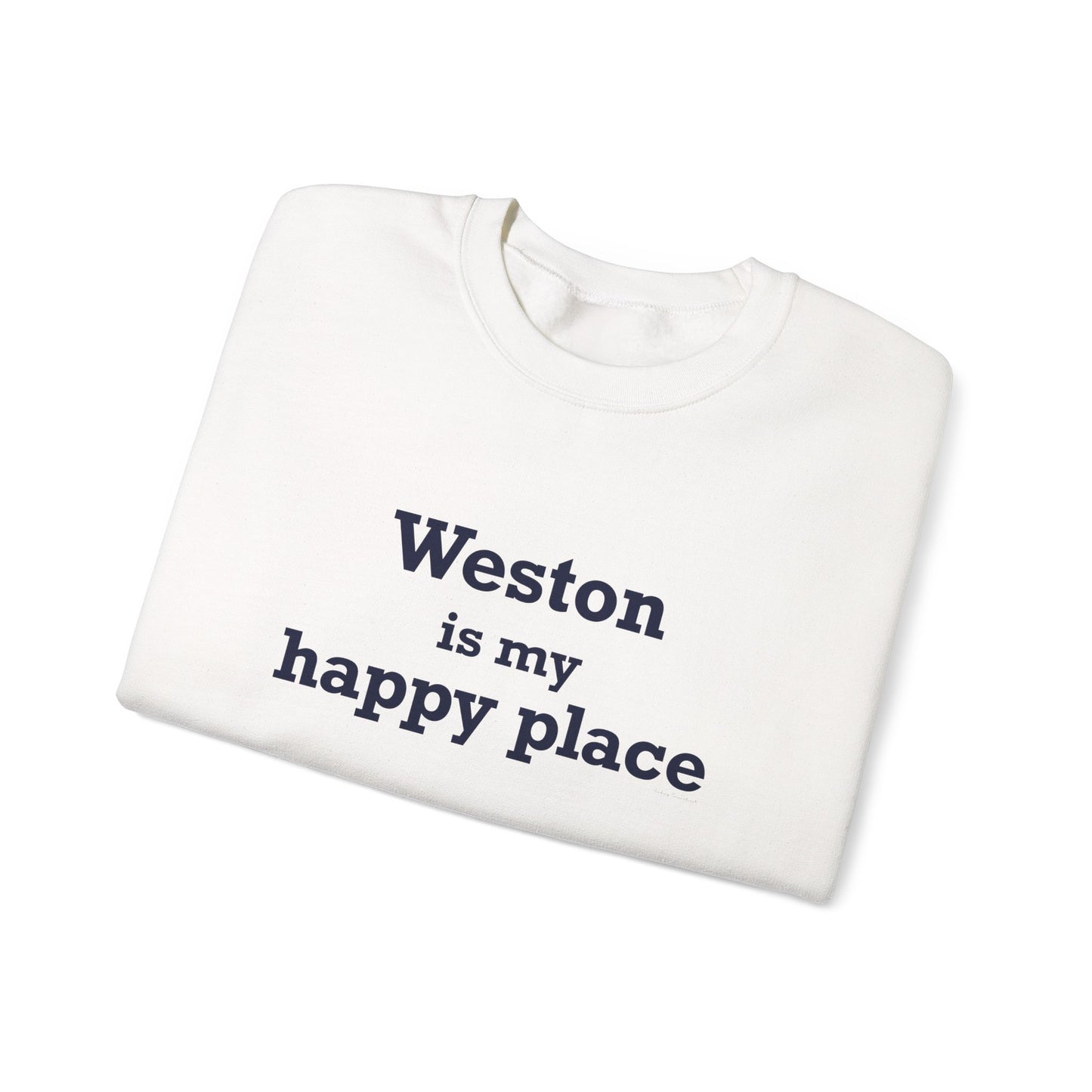 Weston Is My Happy Place  Unisex Heavy Blend™ Crewneck Sweatshirt