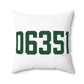 06351 Griswold Connecticut Zip Code Spun Polyester Square Pillow