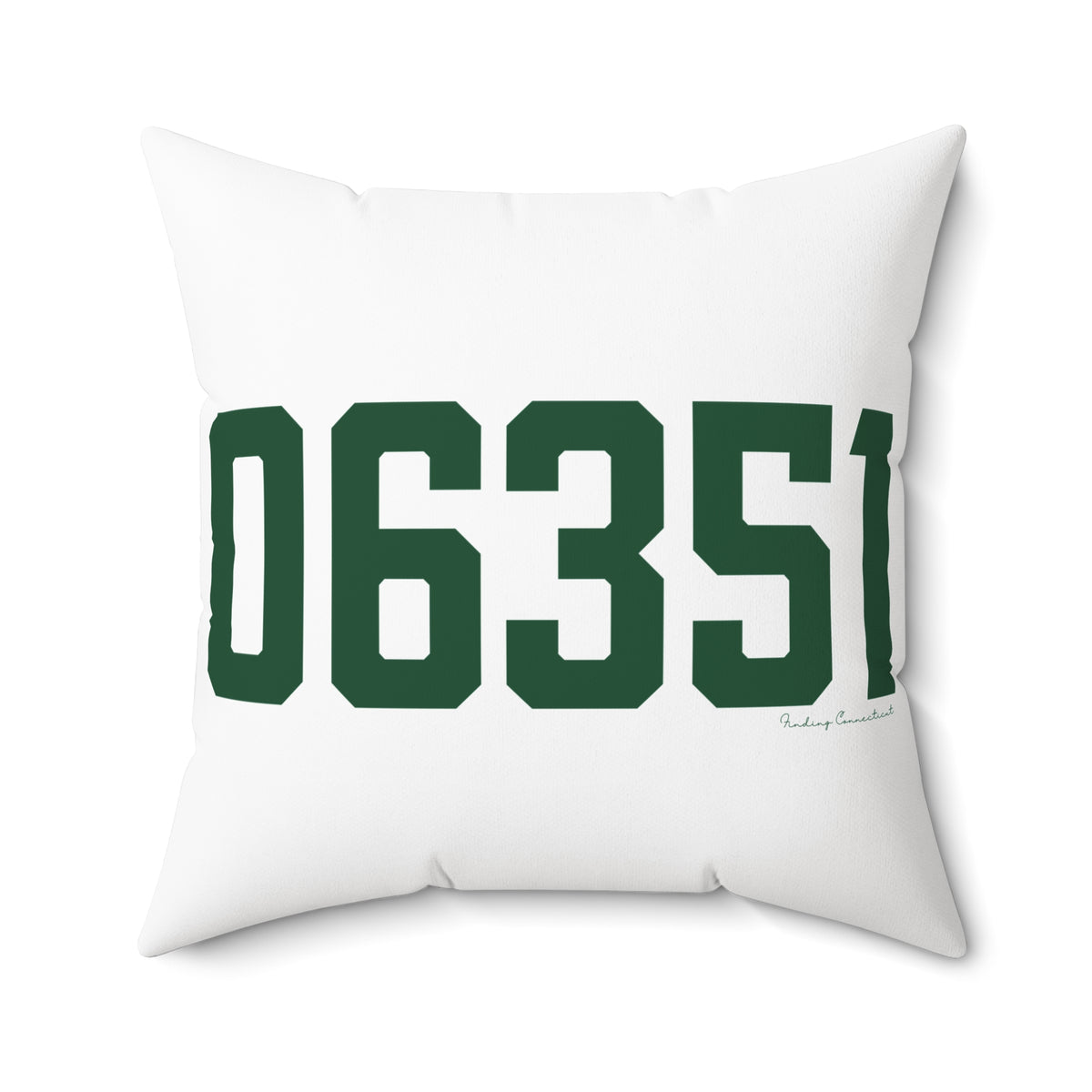06351 Griswold Connecticut Zip Code Spun Polyester Square Pillow