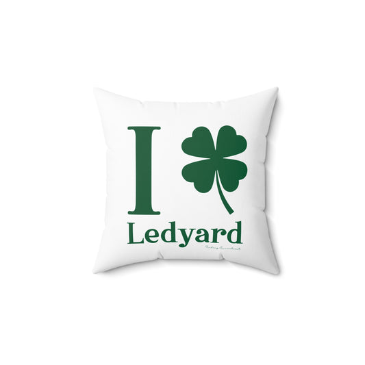 I Clover Ledyard Spun Polyester Square Pillow
