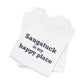 Saugatuck Is My Happy Place Unisex Jersey Short Sleeve T-Shirt
