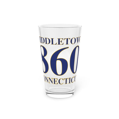 Middletown 860 Connecticut Pint Glass, 16oz