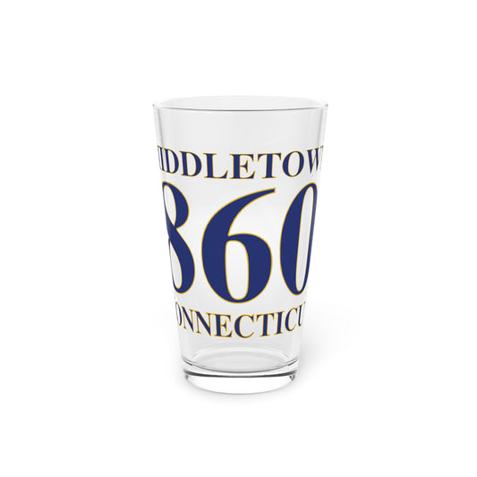 Middletown 860 Connecticut Pint Glass, 16oz