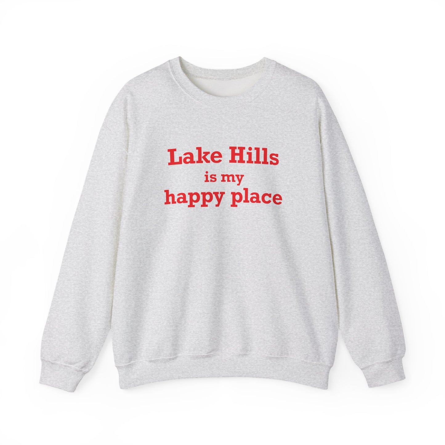 Lake Hills is My Happy Place Unisex Heavy Blend™ Crewneck Sweatshirt