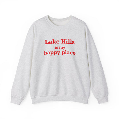 Lake Hills is My Happy Place Unisex Heavy Blend™ Crewneck Sweatshirt