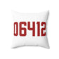 06412 Chester Connecticut Zip Code Spun Polyester Square Pillow