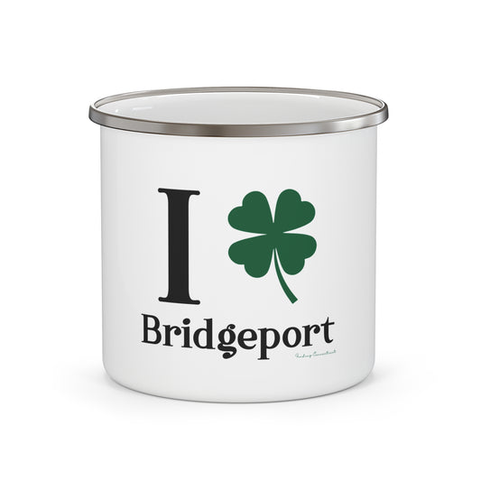 I Clover Bridgeport Enamel Camping Mug