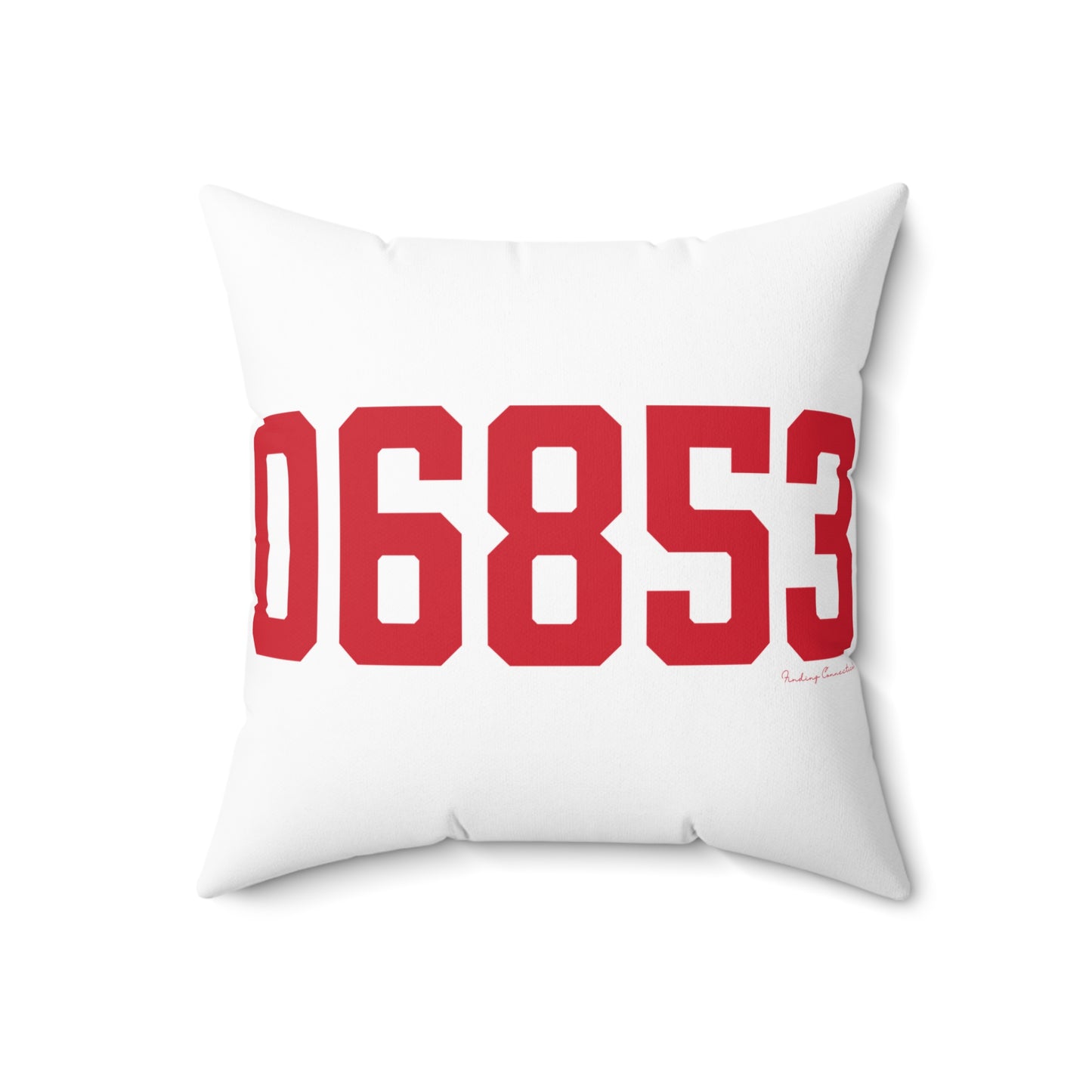 06853 Norwalk Connecticut Zip Code Spun Polyester Square Pillow