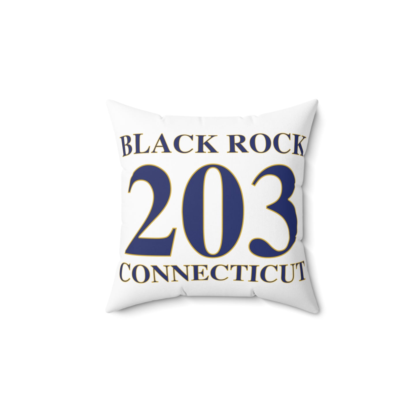 Black Rock 203 Connecticut  Spun Polyester Square Pillow