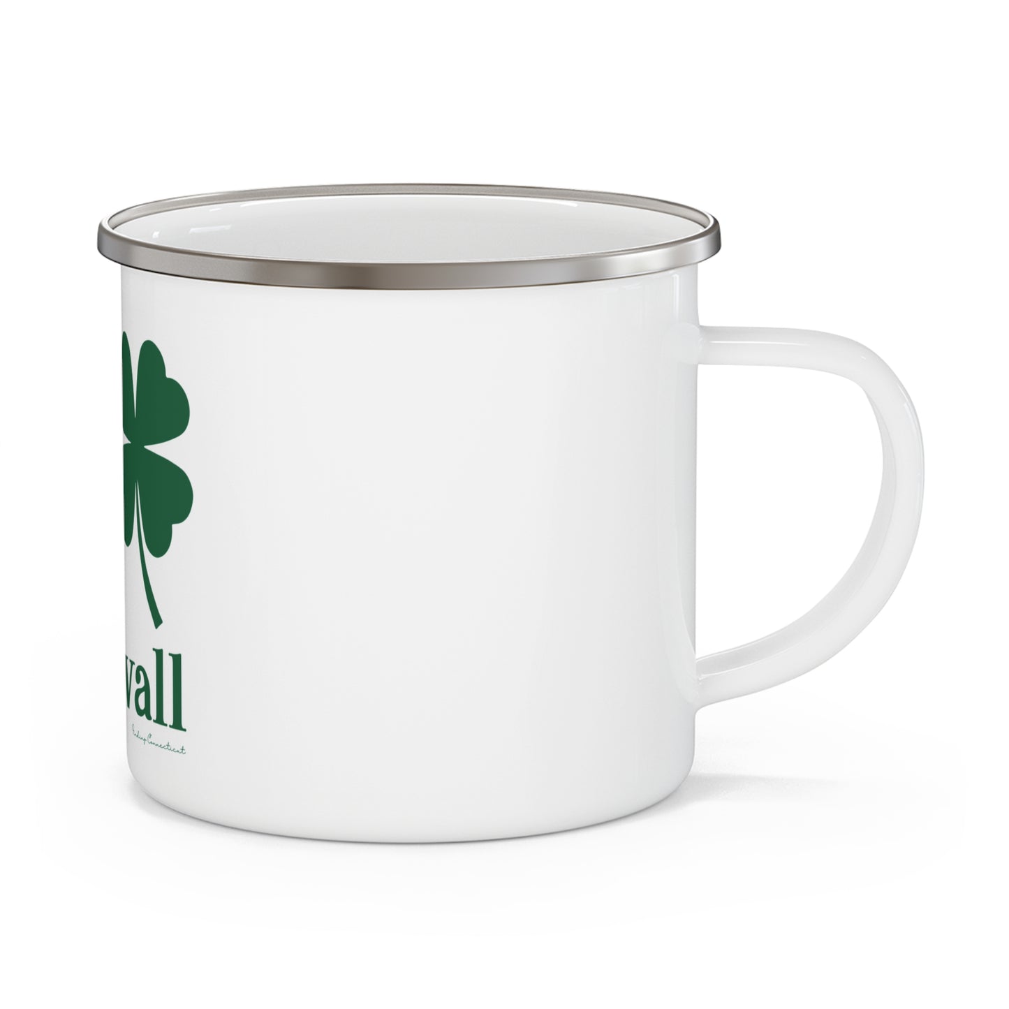 I Clover Cornwall Enamel Camping Mug