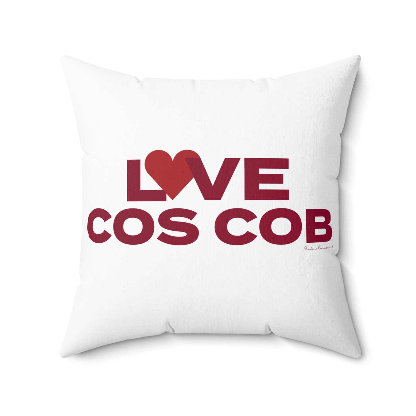 Love Cos Cob Spun Polyester Square Pillow
