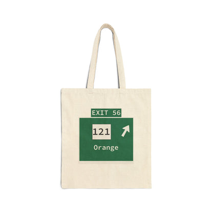 Vintage WCP Exit 56 Sign Cotton Canvas Tote Bag