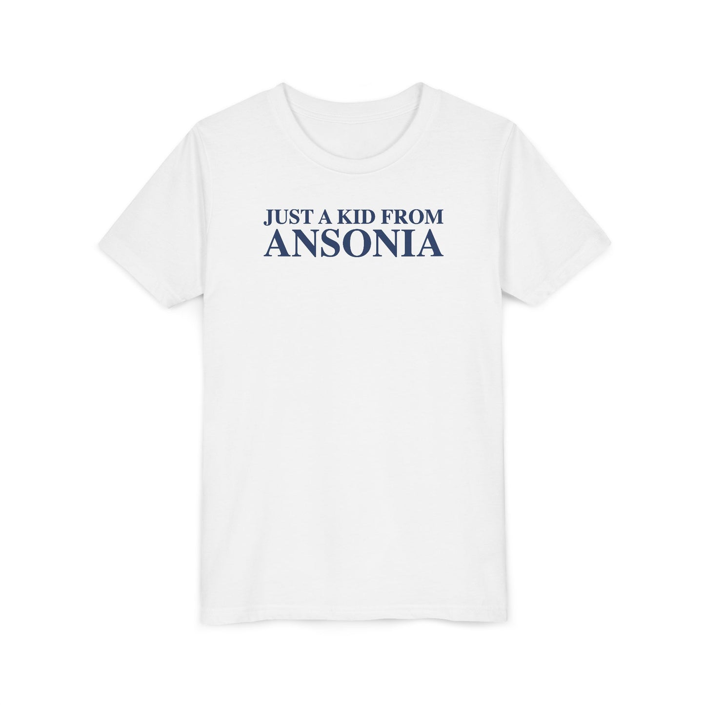 Just a kid from Ansonia Youth Short Sleeve T-Shirt
